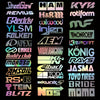 Random 12pcs Racing Sponsor Decals Set Reflective Car Stickers for JDM Style