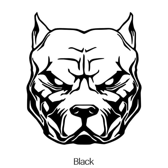 Dog Head Waterproof Vinyl Car Sticker  Flash Geometric Decor