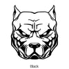 Dog Head Waterproof Vinyl Car Sticker  Flash Geometric Decor