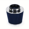 Universal 3Inch Aluminum Air Intake Kit with Mushroom Head