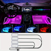 1 drage 4 LED Car Monochrome Atmosphere Light Auto Foot Lights USB Foot Socket Lamp