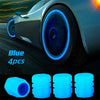 4pcs SelfLit GlowintheDark Tire Valve Caps  Hexagonal Wheel Valve Stems for Cars Motorcycles  UVctivated Night Glow Corrosion  DustProof Easy Install Fits SchraderRim Lock  Enhanced Night Visibility