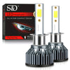SD 2pcs H7 H4 H11 LED Auto Lamps H1 H8 H9 9005 HB3 9006 HB4 Bulb Canbus LED 9004 9007 H13 9012 Hir2 Car Light 20000LM Mini Size Auto LED Lamp Super Bright COB Chips