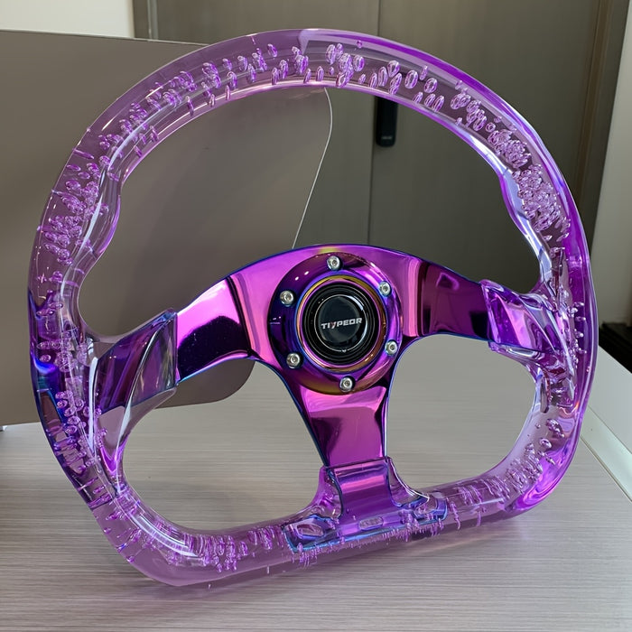 JDM 13 Neo Chrome Drift Monster Acrylic Steering Wheel