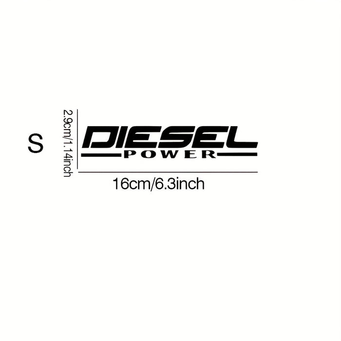 Diesel Power Vinyl Decal Waterproof Car Laptop Decor