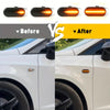 2pcs Lupu Auto LED Dynamic Side Marker Turn Signal Lights  Sequential Blinker for VW Golf Passat  More  100200 Lumens Black Housing 12V PlugIn Installation Car Lighting Upgrade  Smoked Lens LED  Durable Plastic Housing