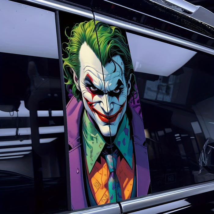 Vibrant Joker Car Window Decal  HighAdhesion Vinyl