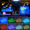 SoundActivated USB Car Interior LED Ambient Light Kit