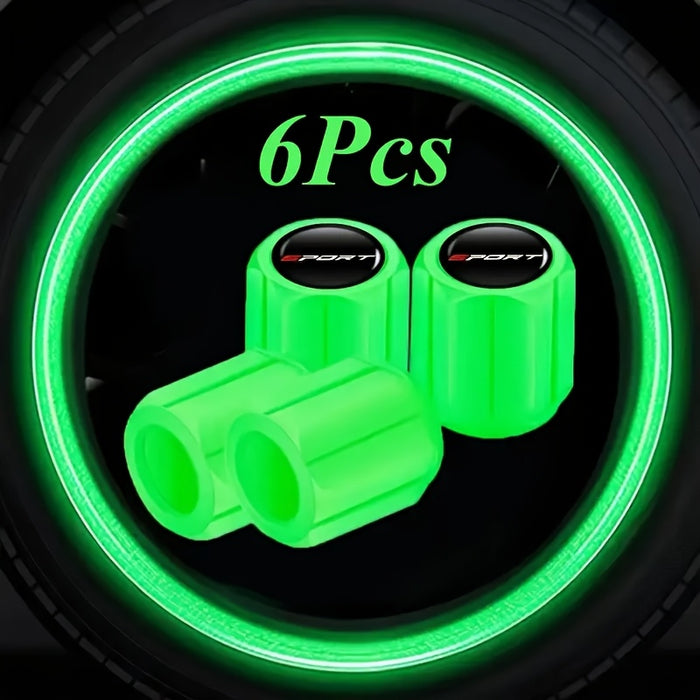 GlowintheDark Sports Logo Valve Covers 6 Vibrant Colors