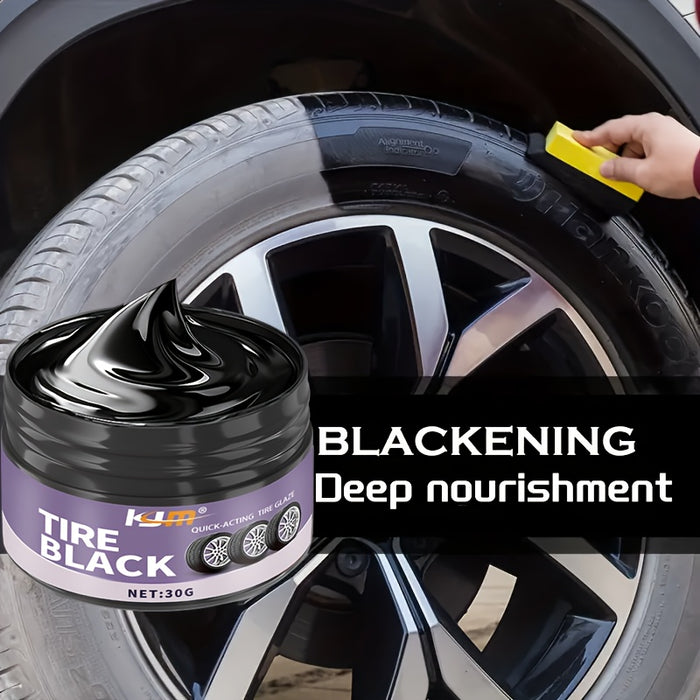 Premium Car Tire Polish Wax  Plastic Parts Refurbishment Interior Smooth Luster Tire Protector LongLasting Maintenance Coating AntiAging CrackProof Tire Protection