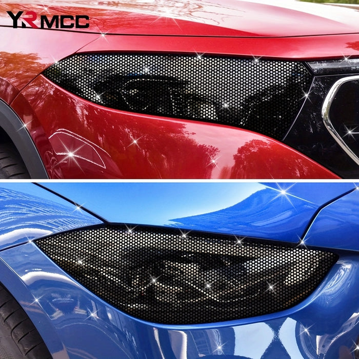 Automotive Headlight Perforated Vinyl Wrap  50g Matte Finish SelfAdhesive Waterproof  AntiScratch Protective Film for Car Headlights Easy DIY Installation Durable Exterior Use Car