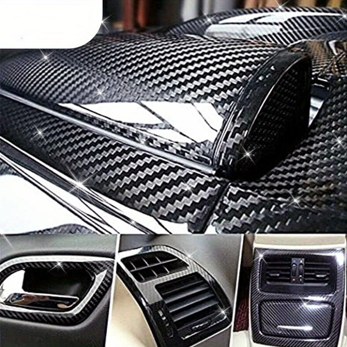 Glossy 7D Carbon Fiber Vinyl Wrap  Premium 30x152cm