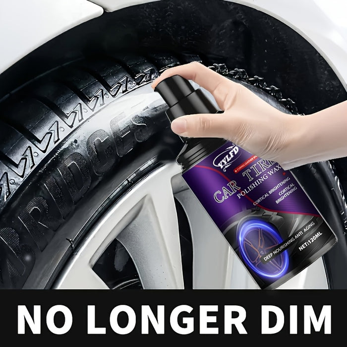 Tire Shine and Repair Agent  A Quick Shining Formula for Tires Plastics and Rubbers  Provides LongLasting Luster and Protection  Say Goodbye to Dullness  An Interior Car Maintenance Solution 120ml Tire Shine