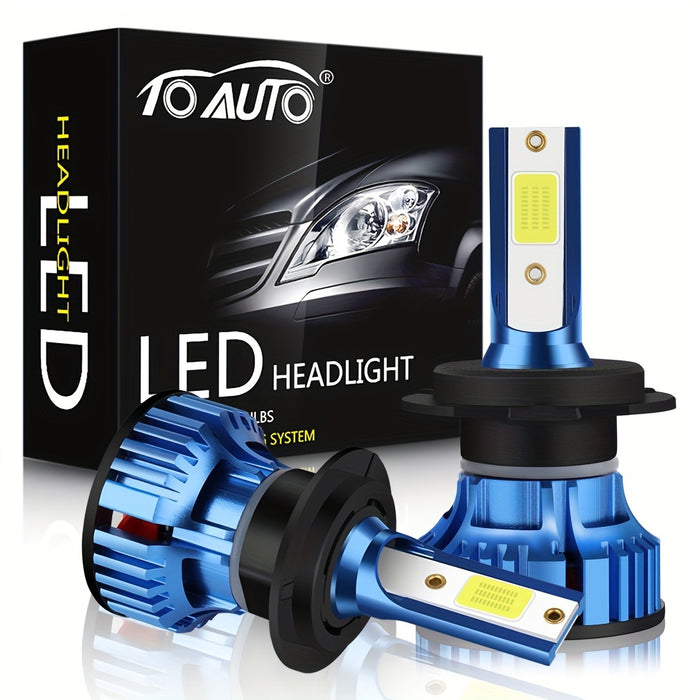 TOAUTO 72W 20000LM Cool White LED Headlights