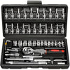 LAN XUN 46pc HeavyDuty Carbon Steel Auto Repair Tool Kit