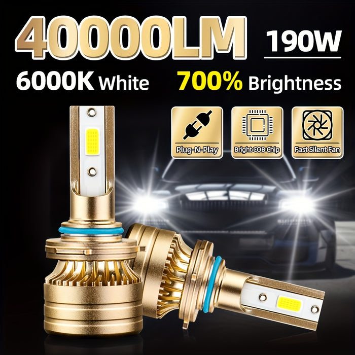 Brilliant 30000LM Turbo LED Headlights All Models