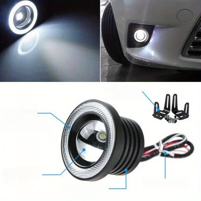 24pcs 889cm 12V car Universal COB LED Light Car White Yellow Blue Red Green Angel Eyes DIY installation Eye modification kit for motorcyclespickups Thanksgiving gift