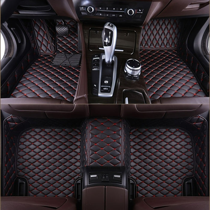 5pcs Luxury Car Floor Mats AllSeason Use Easy to Clean Suitable for Sedans Trucks and SUVs Full Coverage Design Allseason Mats Interior Car Care Premium Floor Mats Customfit Mats Highquality Material Auto Floor Mats Car Floor Liners