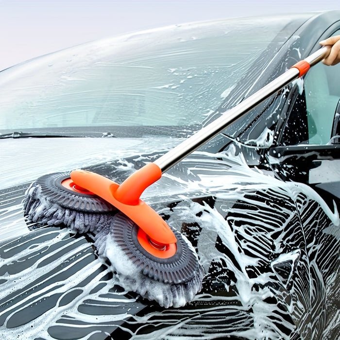 Extendable Dual Chenille Car Wash Mop for Sparkling Clean