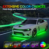 VoiceActivated LED Car Chassis Light Strip w Music Sync