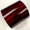 1 Hot Selling Car UltraHigh Gloss Red Black Silvery Holographic Carbon Fiber Vinyl Wrap  DIY Car Laptop Decal Stickers  SelfAdhesive Paper Motorcycle Laser Carbon Fiber Car Film Rainbow Carbon Fiber Wrap