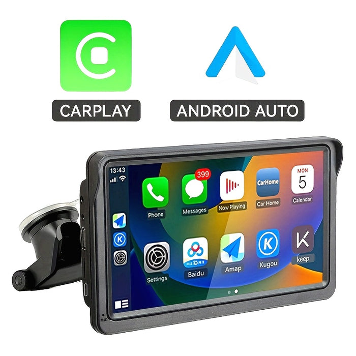 VENBES 7Inch Carplay Android Auto Universal Car Stereo Player with Touchscreen AUX  Wireless MirrorLink 1224V Power Wireless No Battery Needed Compatible with Most Vehicles Vehicle Audio Upgrade Modern Car Audio Durable Car Audio