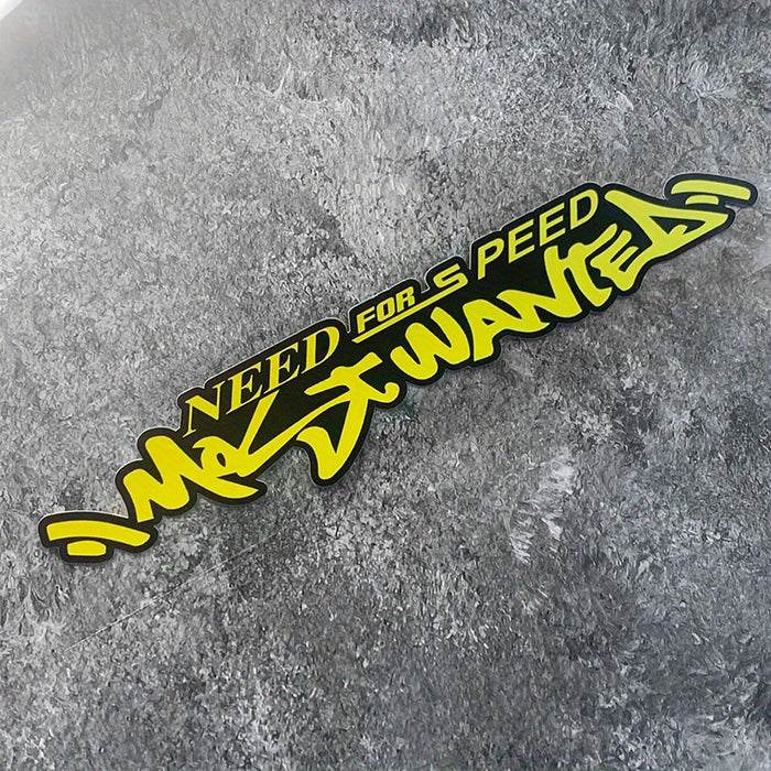 Need for Speed Waterproof Reflective Racing Car Decal