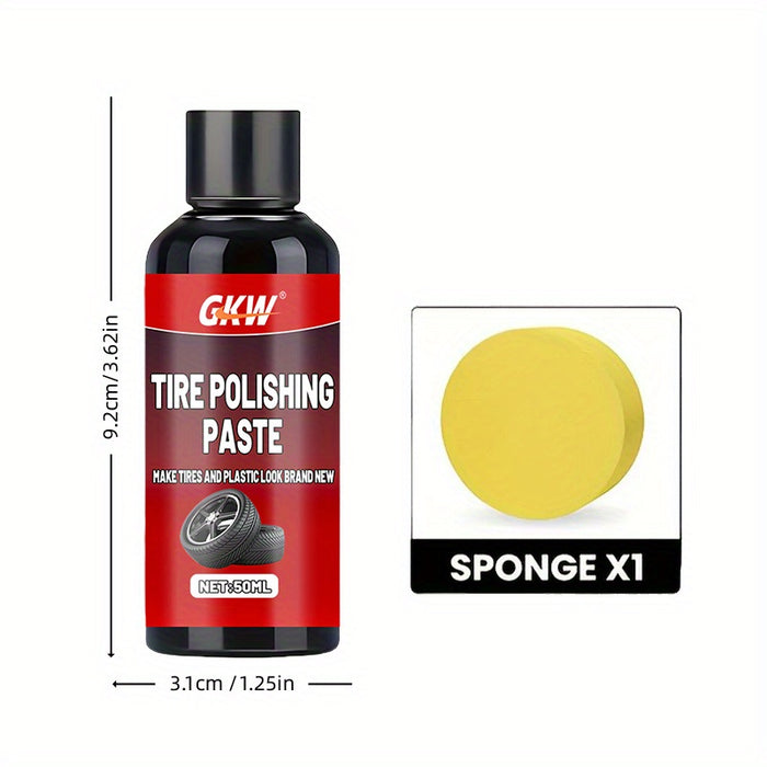 LongLasting Tire Wax Gloss Blackening AntiAging Protection