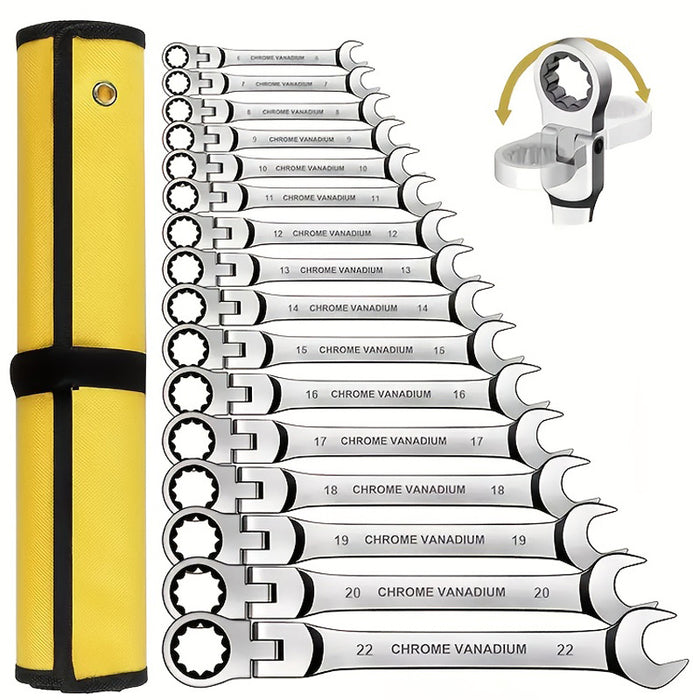 HeavyDuty Carbon Steel MultiWrench Set for Auto  Plumbing