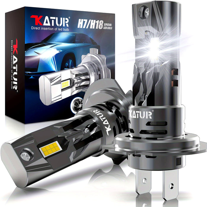 KATUR Mini H7 LED Super Bright PlugandPlay Headlights